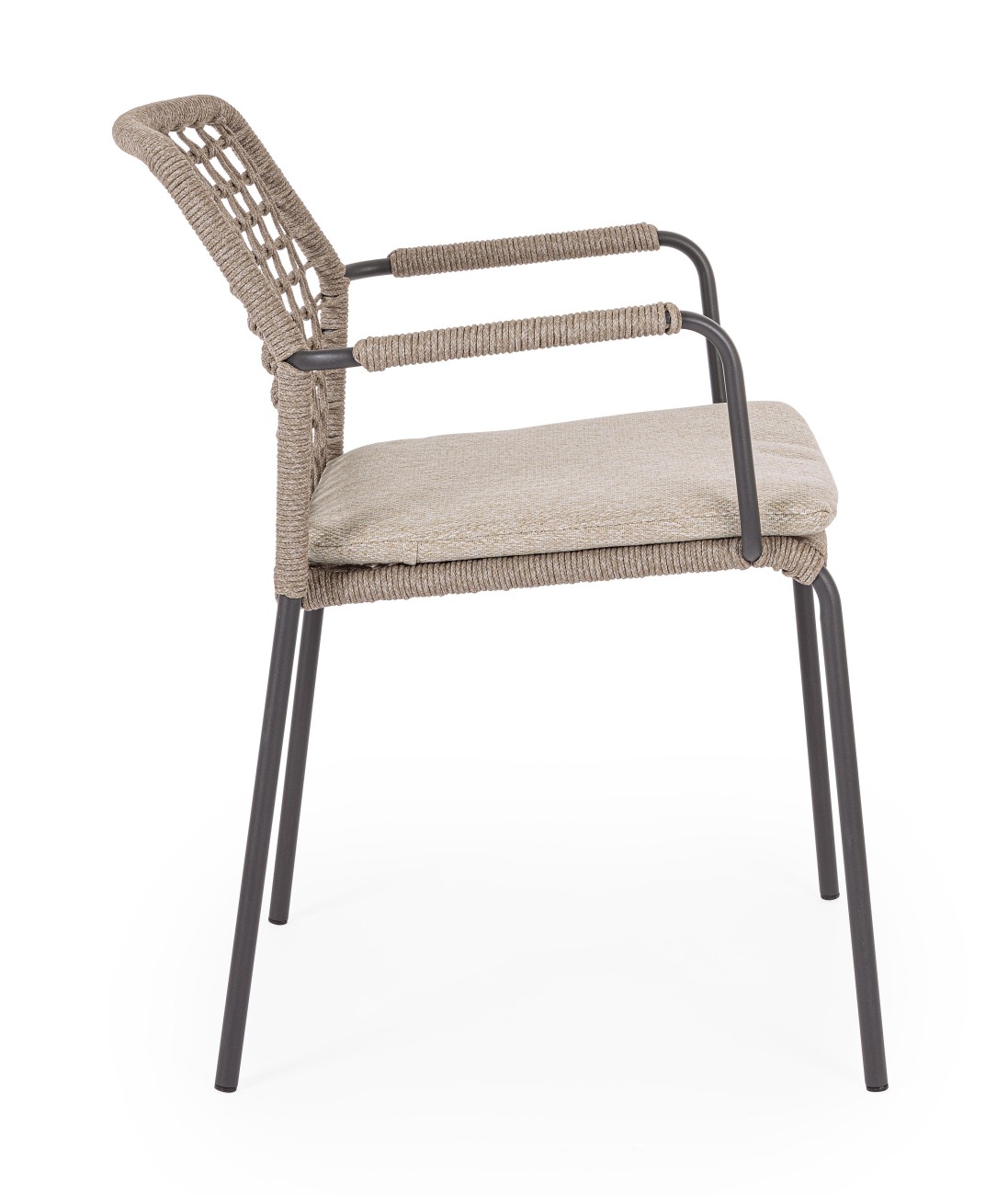 Gartenstuhl Canar aus Metall, Natur