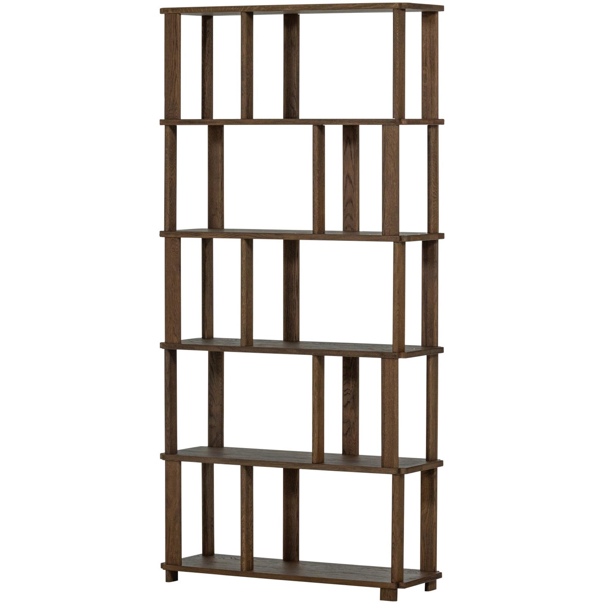 Bücherregal Riss Eiche Natur 186x90 cm - modernes offenes Regal mit kreativem Design