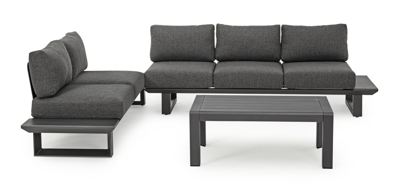 Garten-Set Konnor 3-er Gruppe, Anthrazit