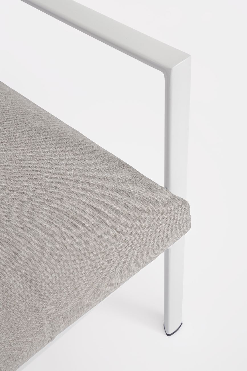 Garten-Set Konnor 4er Gruppe, Weiß