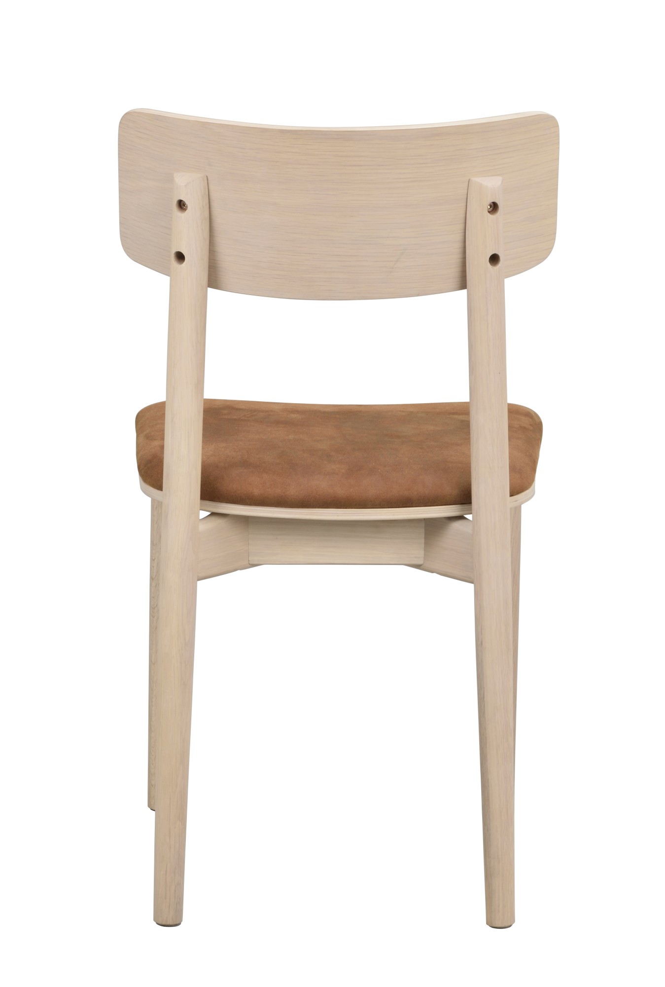 Machen Sie Ihr Zuhause komplett mit Stuhl Wolcott 2er Set, Eiche Whitewash / Braun.