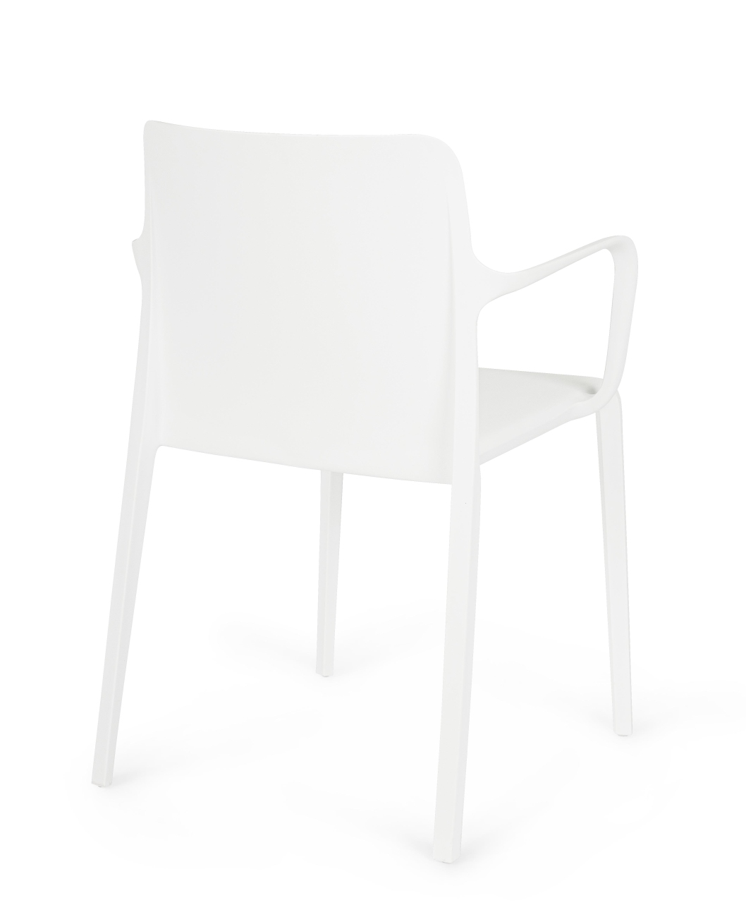 Stuhl Chloris 4er-Set mit Armlehne, Weiß