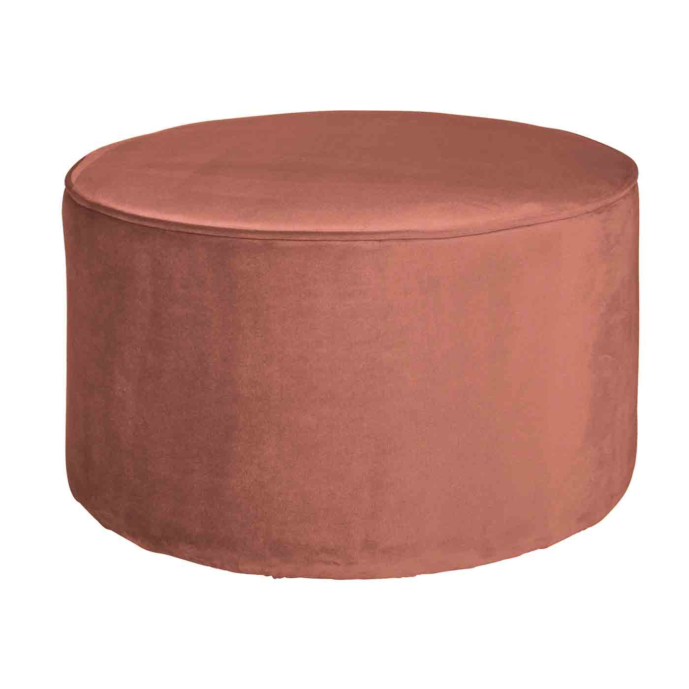 Hocker Sara Samt, Ø 60cm Rosa Hocker Sara Samt, Ø 60cm Rosa