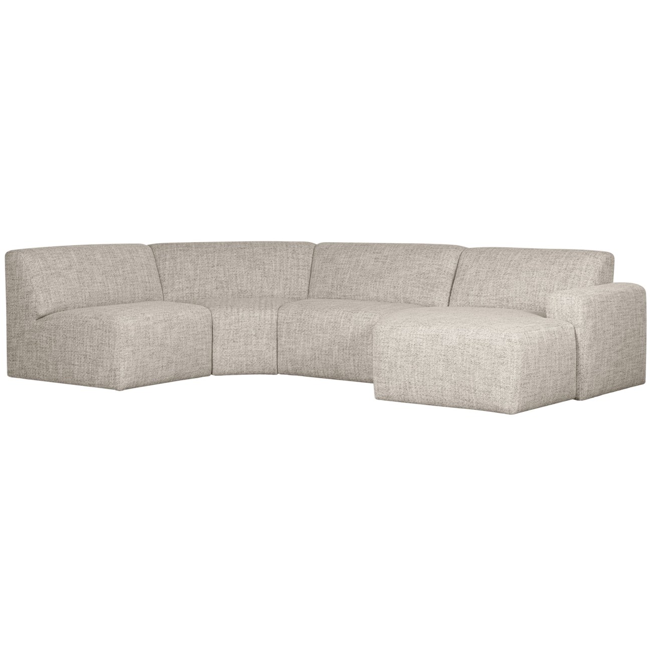 Sofa Avelon U-Form aus Melange-Stoff, Natur Sofa Avelon U-Form aus Melange-Stoff, Natur