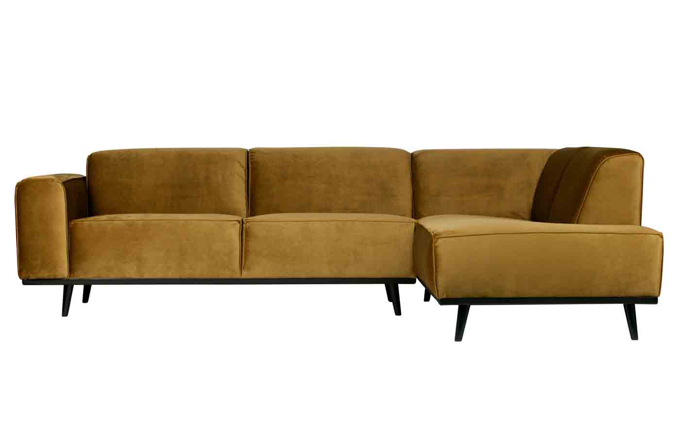 Ecksofa Statement Samt, rechts Honig Gelb Ecksofa Statement Samt, rechts Honig Gelb