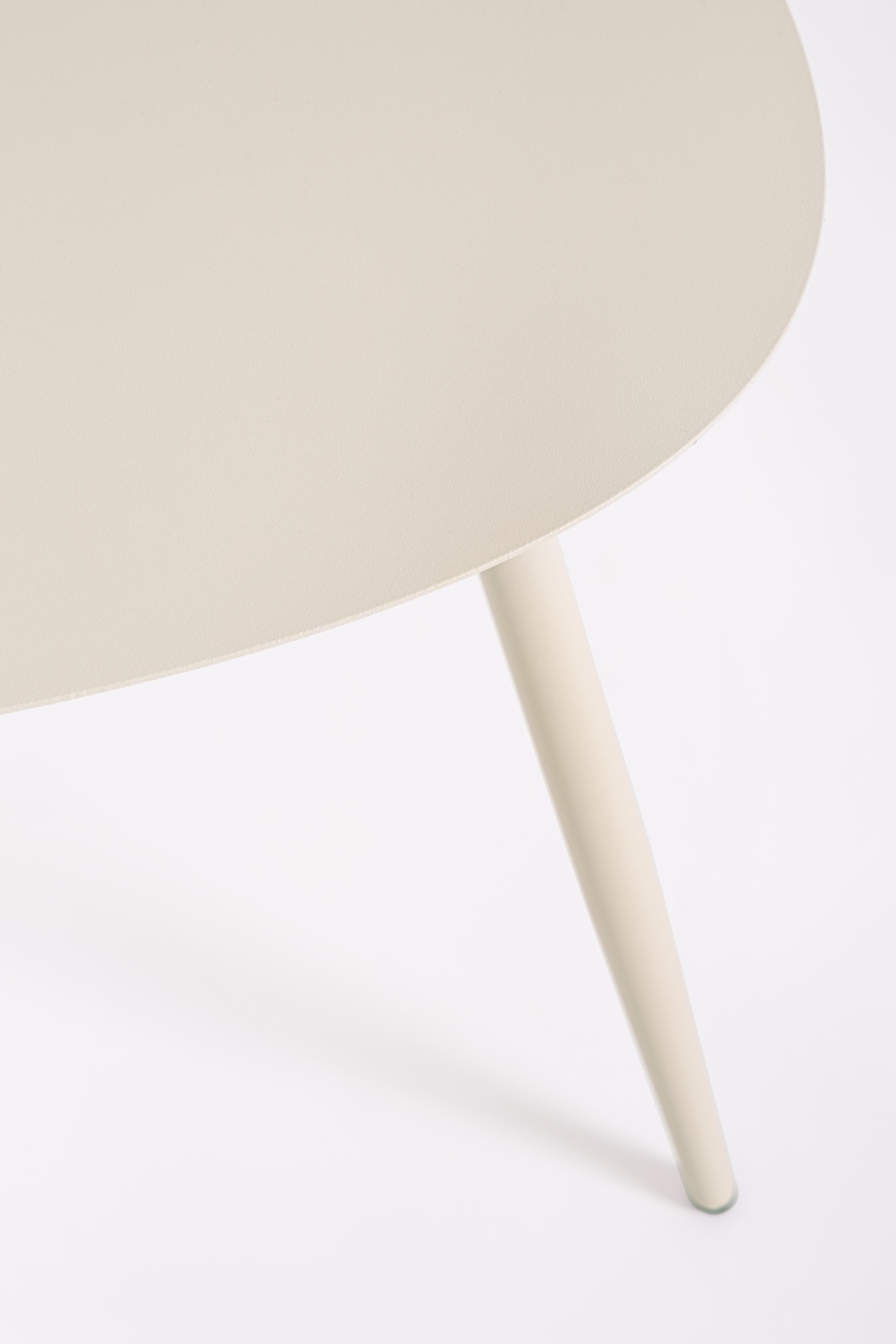 Gartencouchtisch-Set Yvonne aus Metall, Champagner