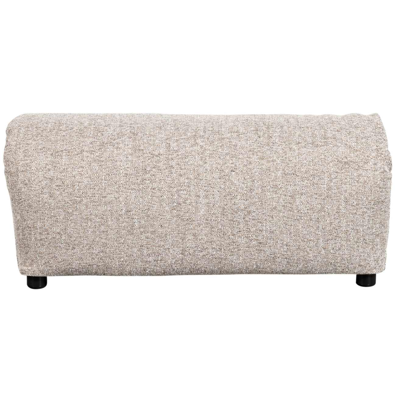 Hocker Baggy aus Melange-Stoff, Natur
