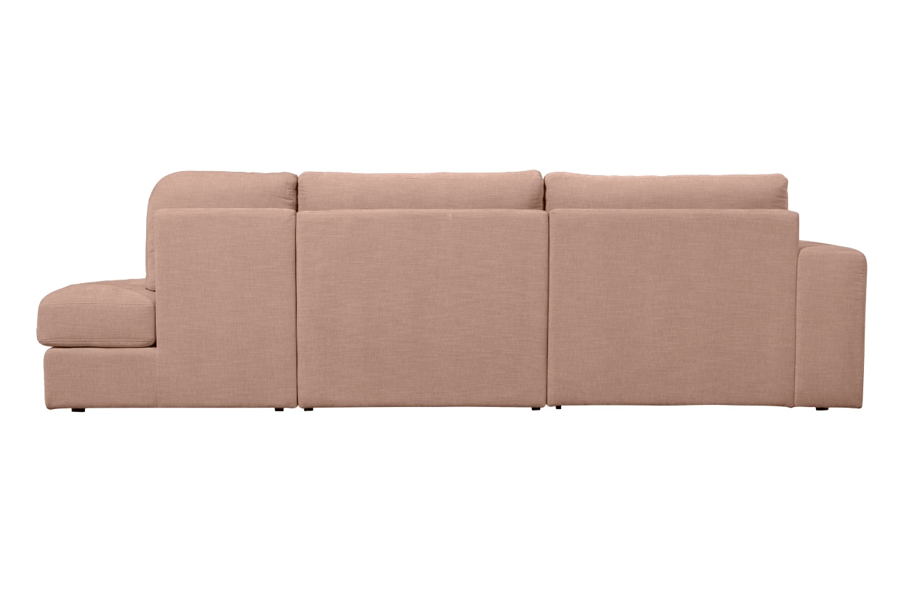 Das Sofa Family überzeugt mit seinem modernen Design. Gefertigt wurde es aus Webstoff, welches einen Rosa Farbton besitzt. Das Gestell ist aus Holz und hat eine schwarze Farbe. Das Sofa besitzt eine Sitzhöhe von 44 cm.