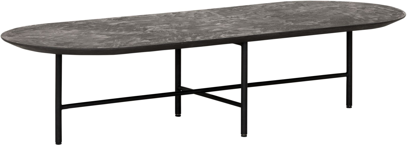 Couchtisch Soho aus recyceltem Teakholz, Schwarz Couchtisch Soho aus recyceltem Teakholz, Schwarz