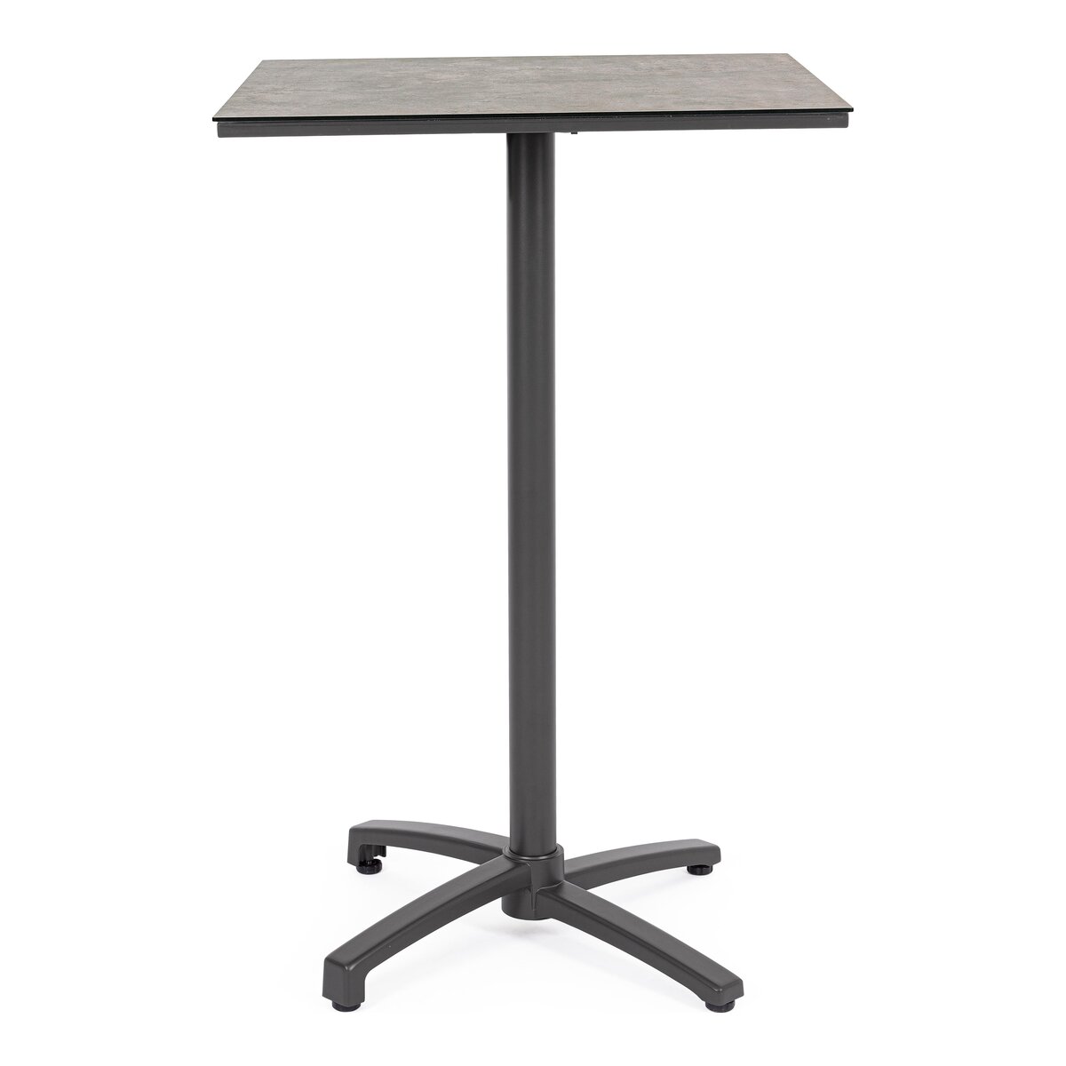 Gartenbartisch Claret Hoch - Aluminium, 70 x 70 cm, Anthrazit