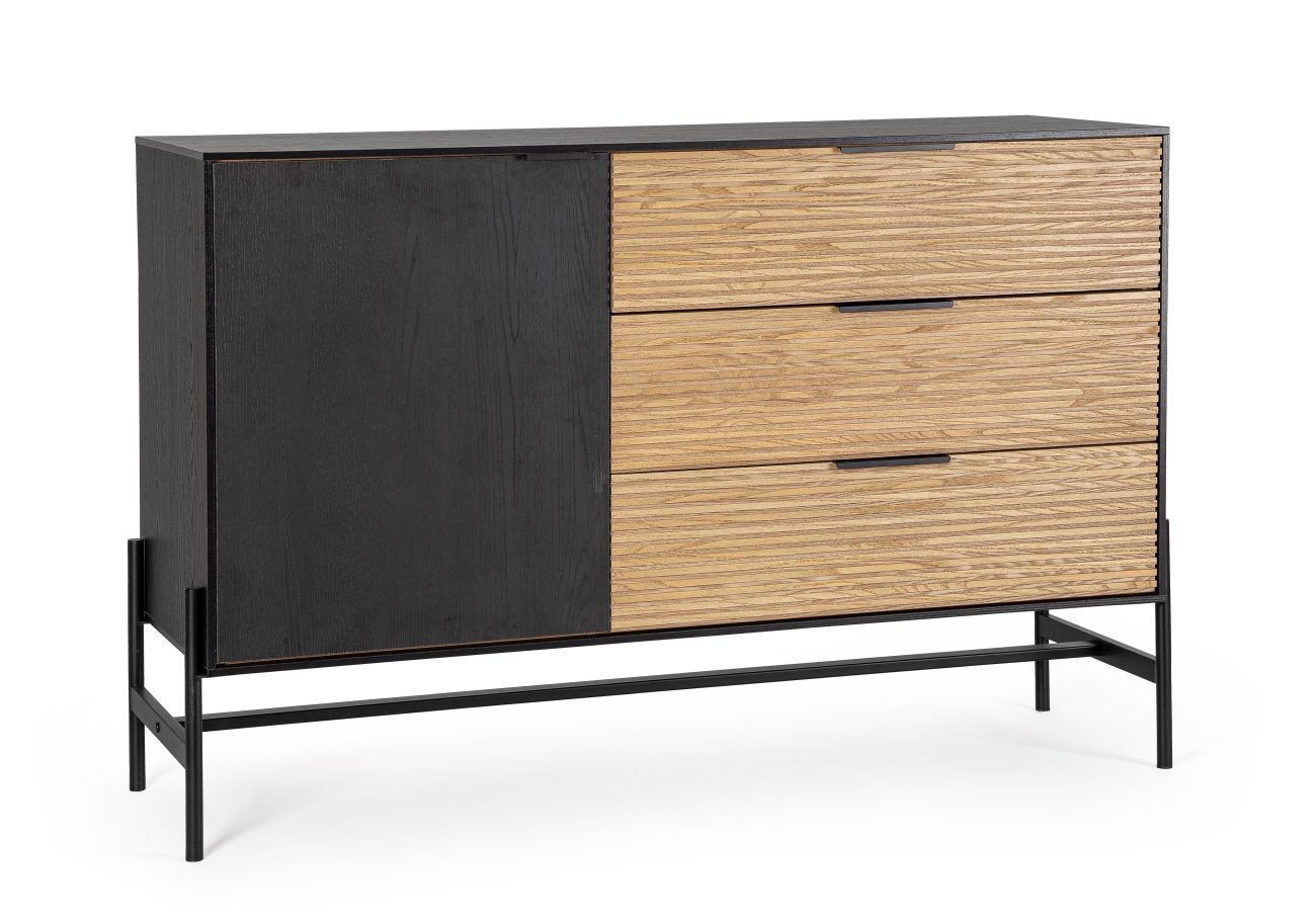 Sideboard Allycia aus Eschenholz, 124 cm Sideboard Allycia aus Eschenholz, 124 cm