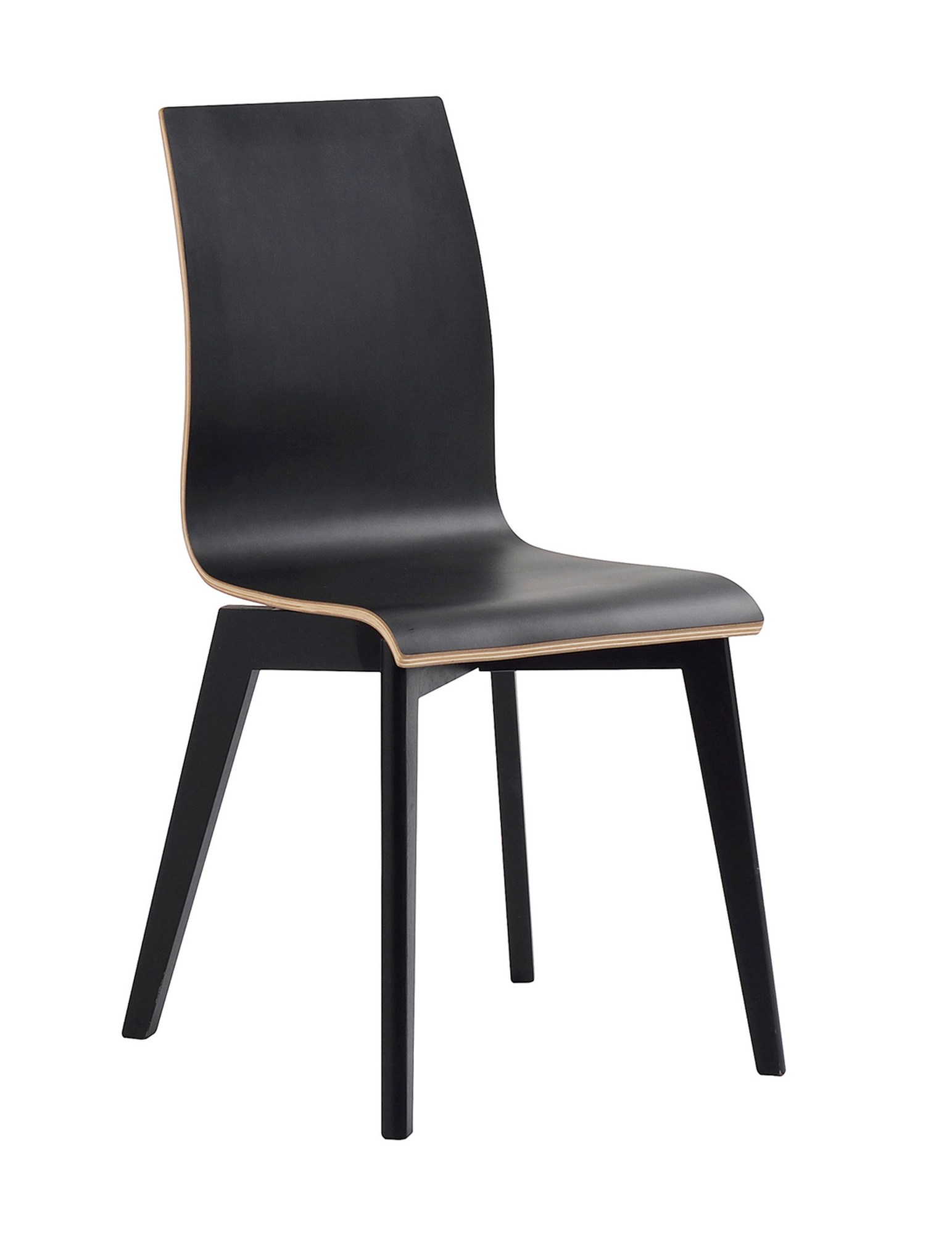 Stuhl Gracy 2er Set, Schwarz / Schwarz