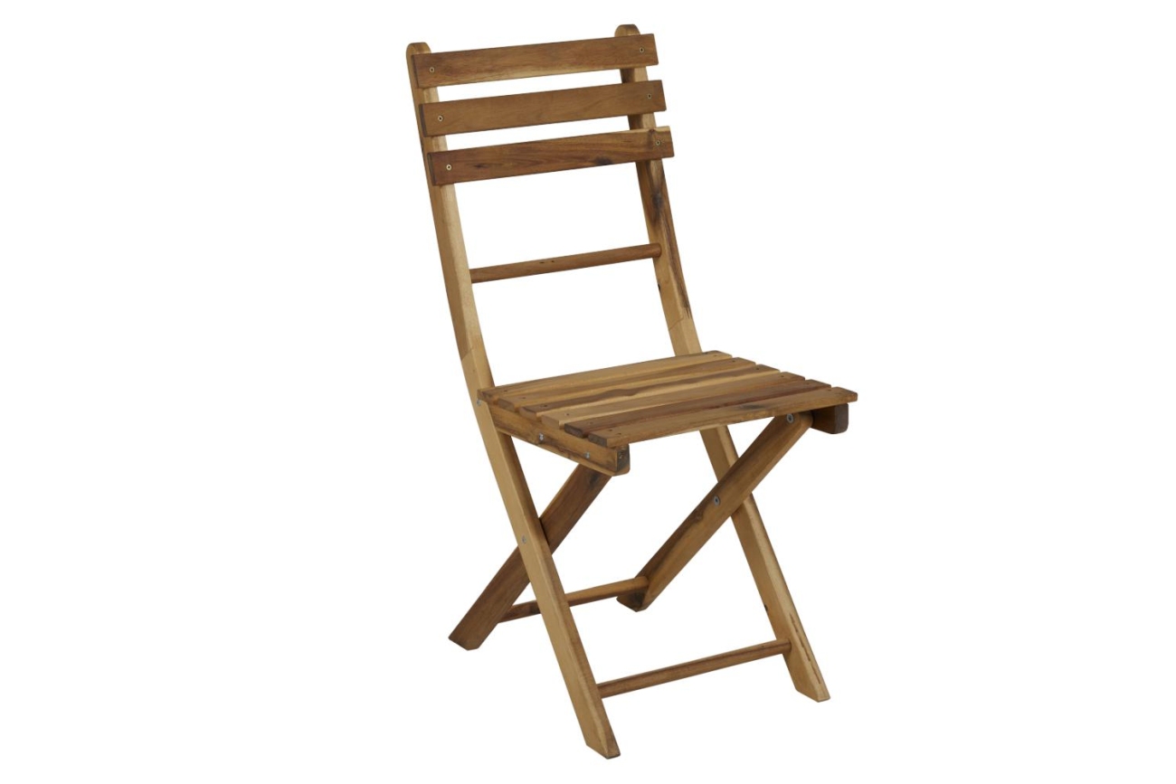 Der Gartenstuhl Bora überzeugt mit seinem modernen Design. Gefertigt wurde er aus Akazienholz, welches einen natürlichen Farbton besitzt. Das Gestell ist aus Akazienholz und hat eine natürliche Farbe. Die Sitzhöhe des Stuhls beträgt 44 cm.