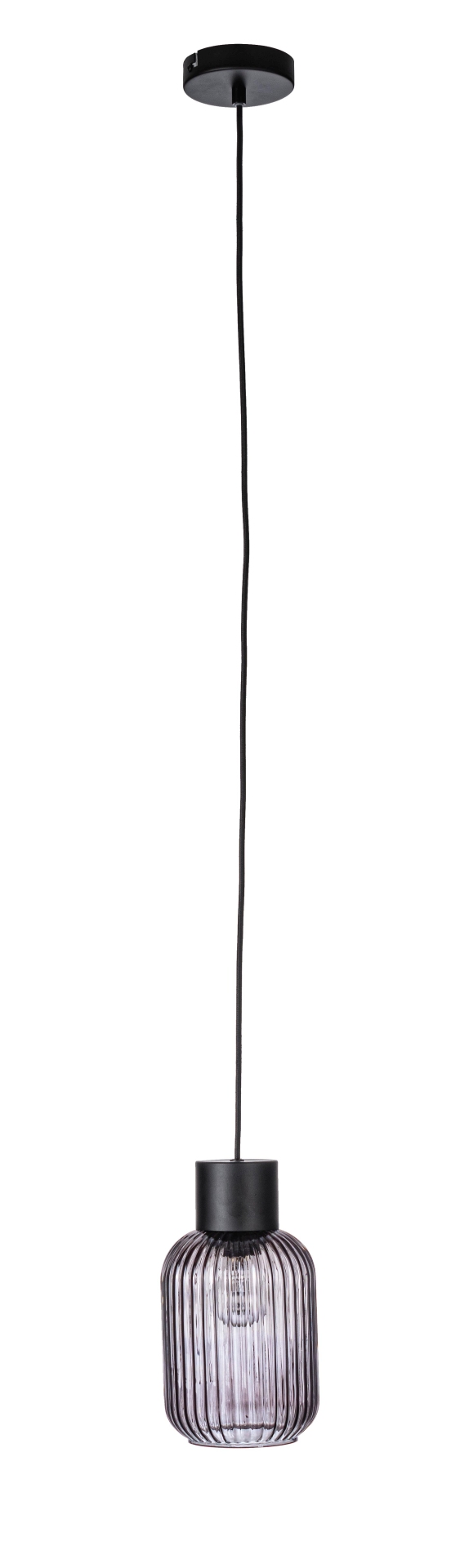 Hängeleuchte Showy mit einer Glühbirne, Schwarz/Fume Hängeleuchte Showy mit einer Glühbirne, Schwarz/Fume