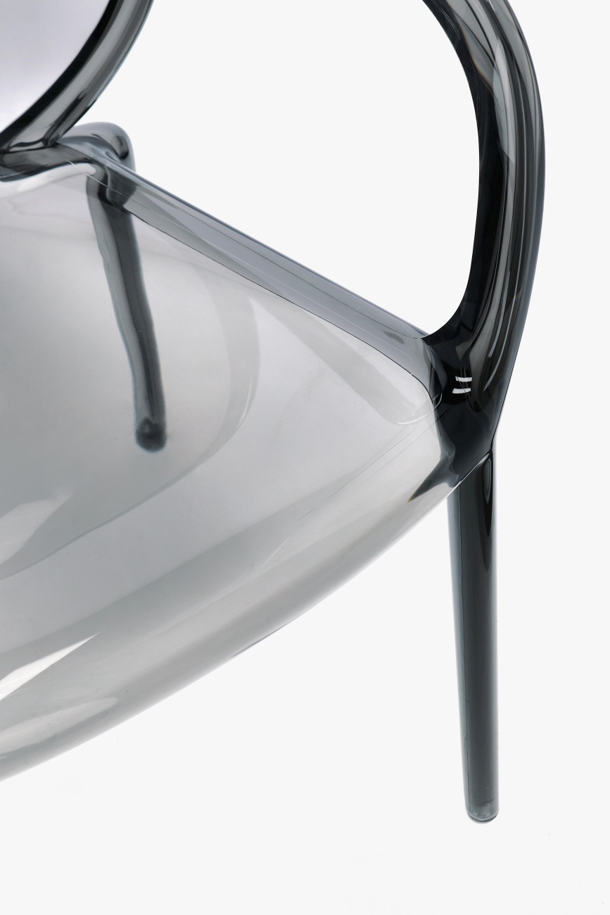 Gartenstuhl Camilla 4er-Set mit Armlehne, Grau