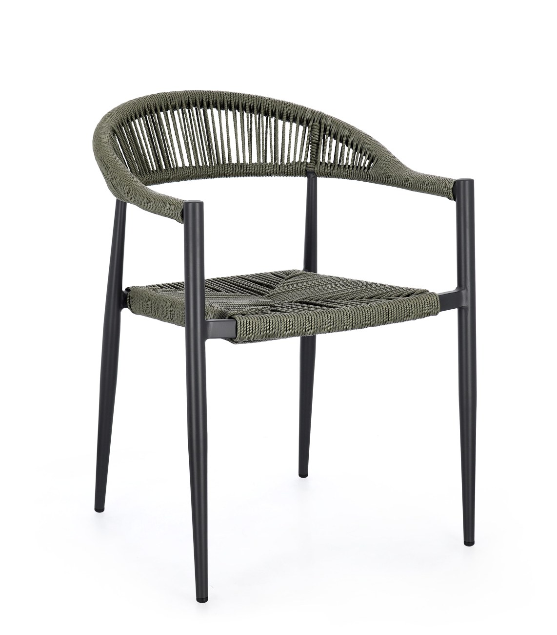 Gartenstuhl Jandia aus Aluminium, Anthrazit / Grün Gartenstuhl Jandia aus Aluminium, Anthrazit / Grün