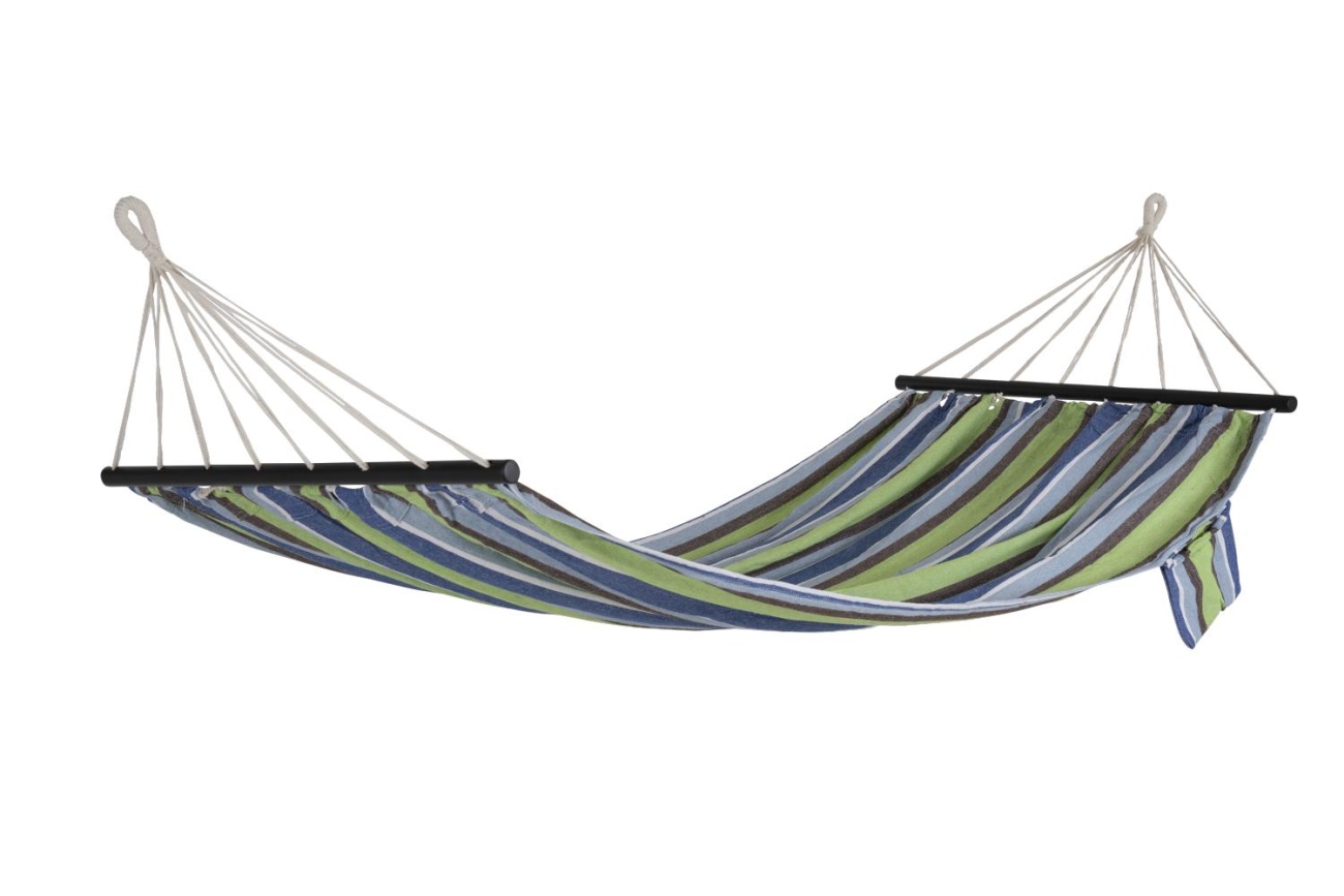 Hängematte Dvala 200x90 cm, Blau/Grün Hängematte Dvala 200x90 cm, Blau/Grün