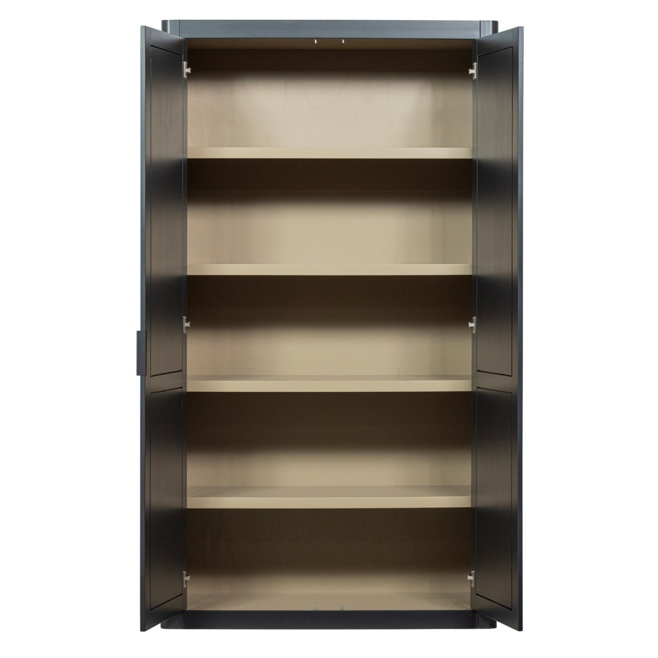 Schrank Gunnar aus Kiefernholz, Schwarz