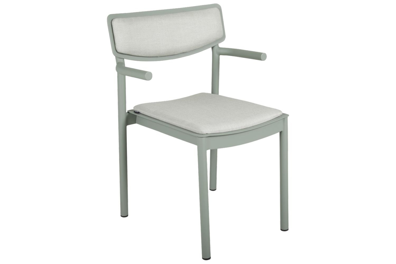 Gartenstuhl Gusty mit Armlehne, Grün Gartenstuhl Gusty mit Armlehne, Grün