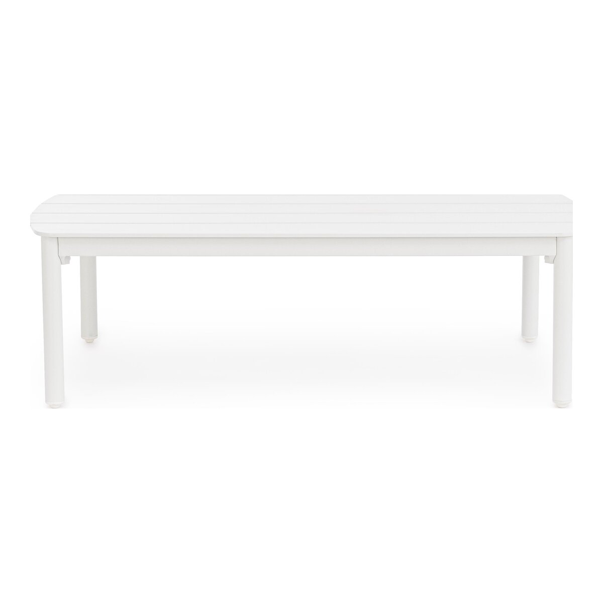 Gartencouchtisch Fenix - Aluminium Off-White, 115 x 68 cm