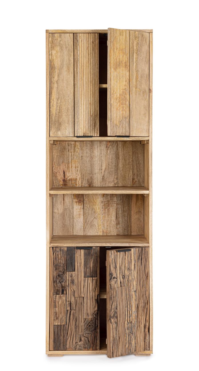 Schrank Nashik aus Mangoholz, Schmal