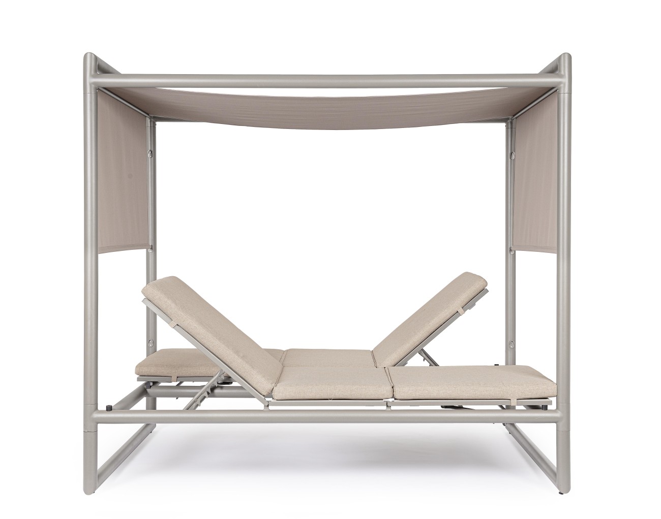 Gartendaybed Konnor aus Aluminium, Rastin