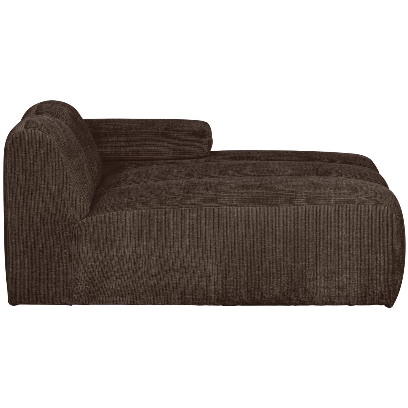 Modulsofa Mojo Flachcord Chaiselongue-Rechts, Braun