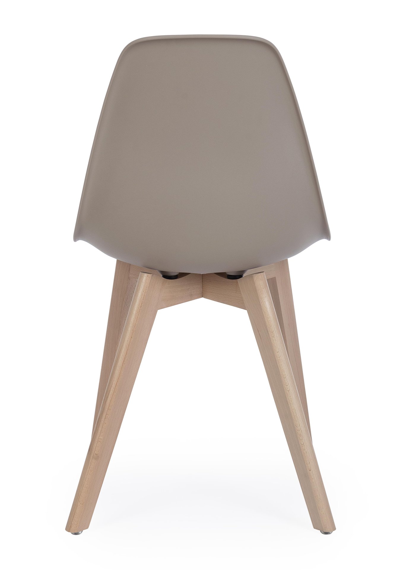 Der Stuhl System überzeugt mit seinem modernem Design. Gefertigt wurde der Stuhl aus Kunststoff, welcher einen Taupe Farbton besitzt. Das Gestell ist aus Buchenholz. Die Sitzhöhe des Stuhls ist 46 cm