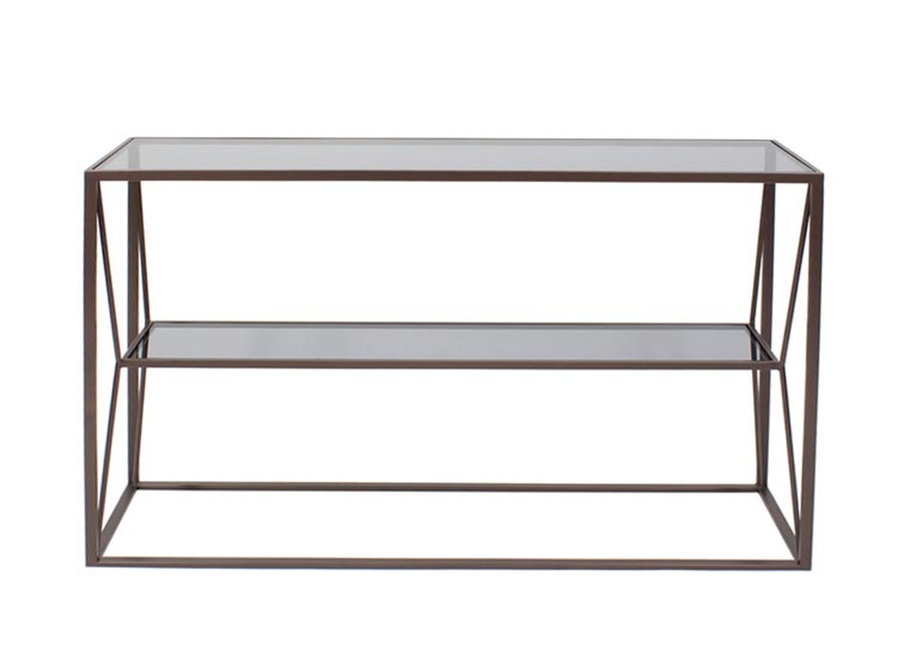 Konsole Espiral aus Metall, 120 cm Konsole Espiral aus Metall Braun, 120 cm