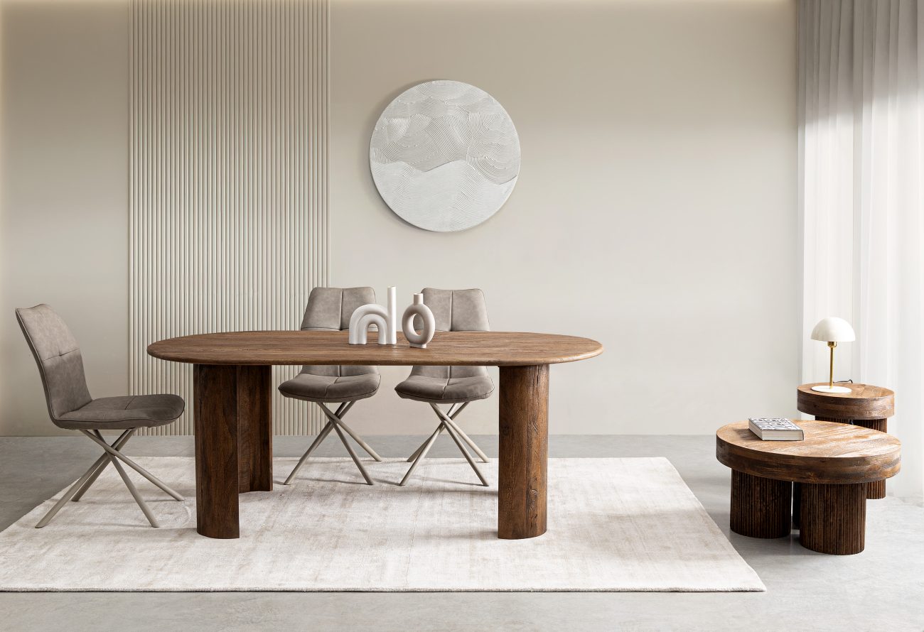 Esstisch Orlando aus Mangoholz, Braun