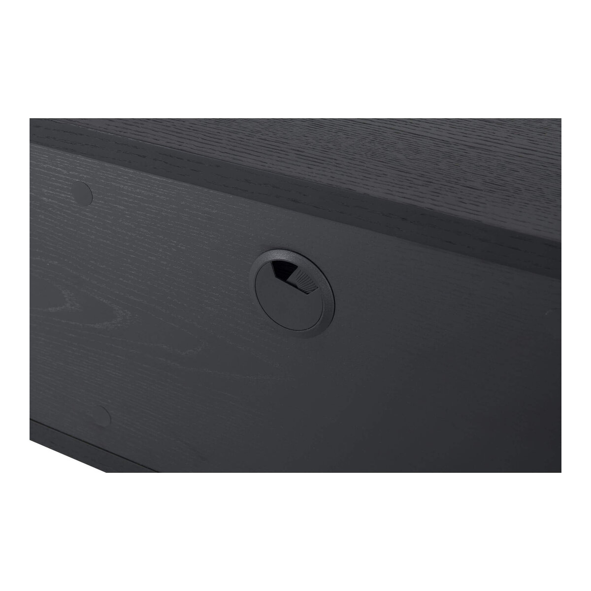 TV-Board Otoya Schwarz - 160 cm mit Soft-Close, offenem Fach & Stauraum