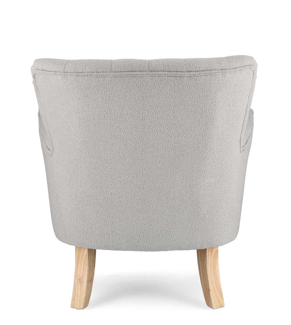 Sessel Orlins aus Bouclè-Stoff, Grau