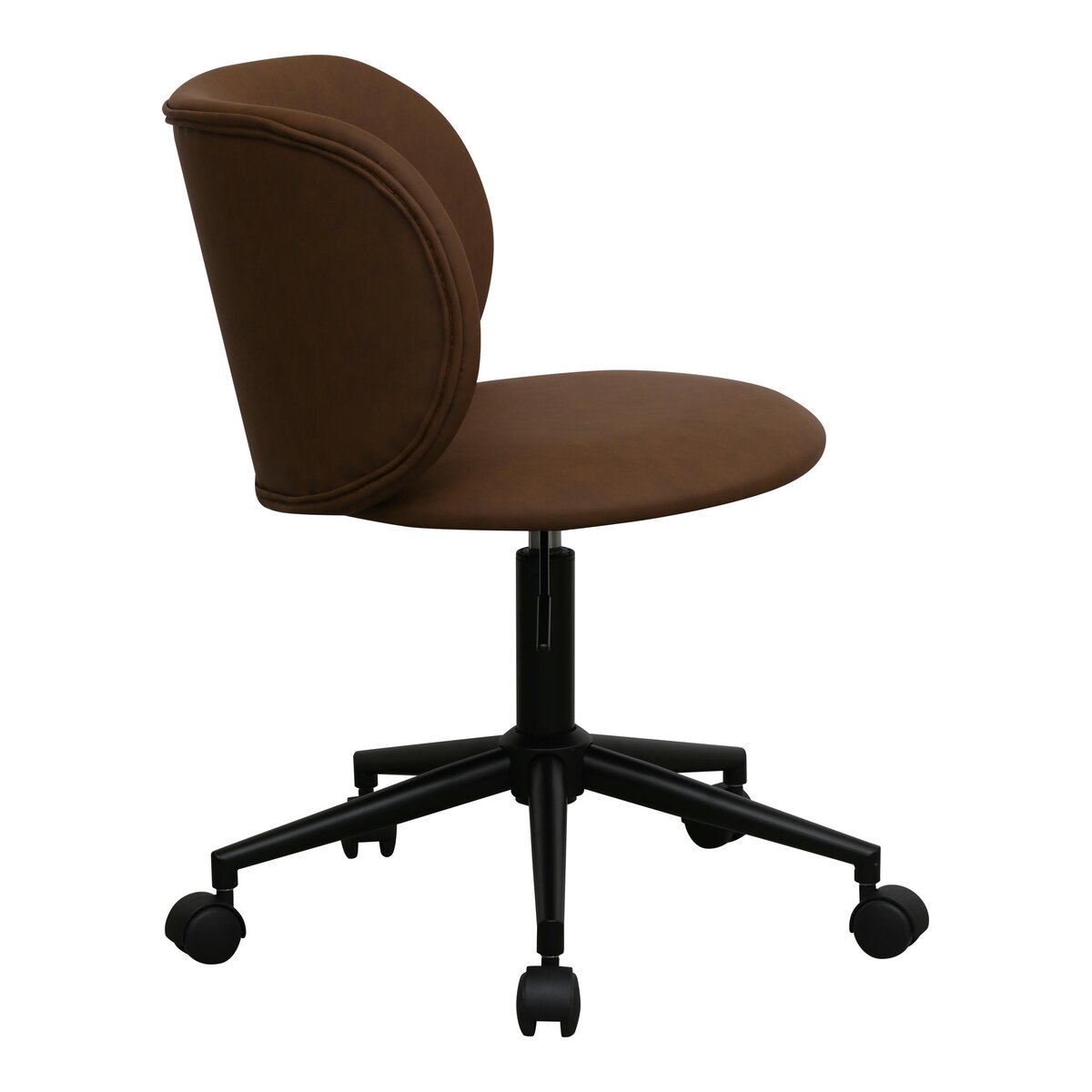 Bürostuhl Oboa aus Kunstleder - Drehbar, Höhenverstellbar, Neigbar, Dunkelbraun