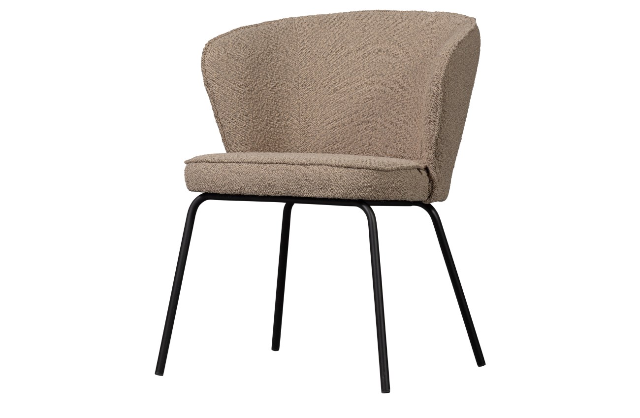 Esszimmerstuhl Admit aus Boucléstoff, Beige Esszimmerstuhl Admit aus Boucléstoff, Beige