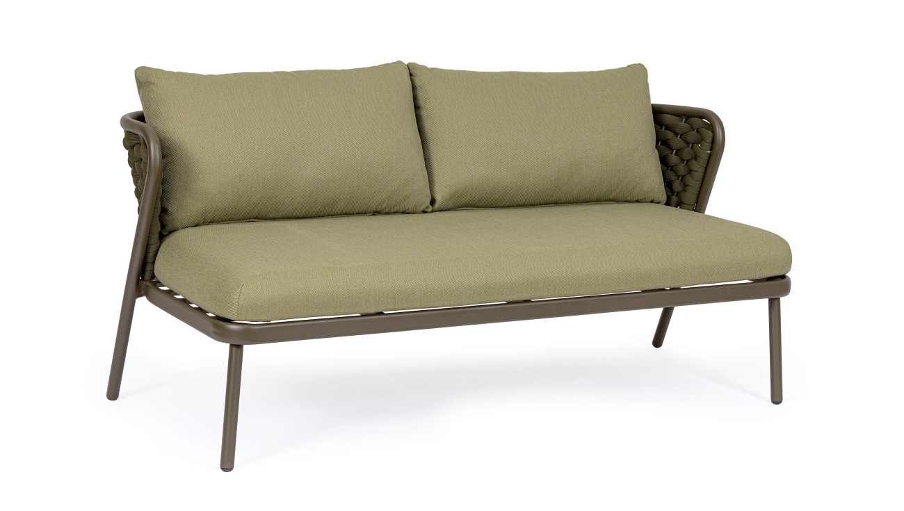 Gartensofa Harlow aus Aluminium, Olive Gartensofa Harlow aus Aluminium, Olive