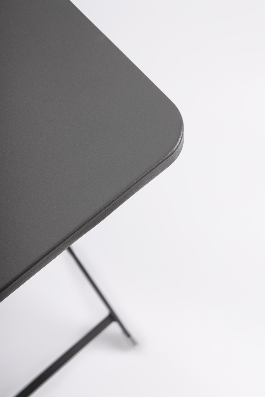 Gartentisch Yasmin aus Metall 60x60 cm, Anthrazit