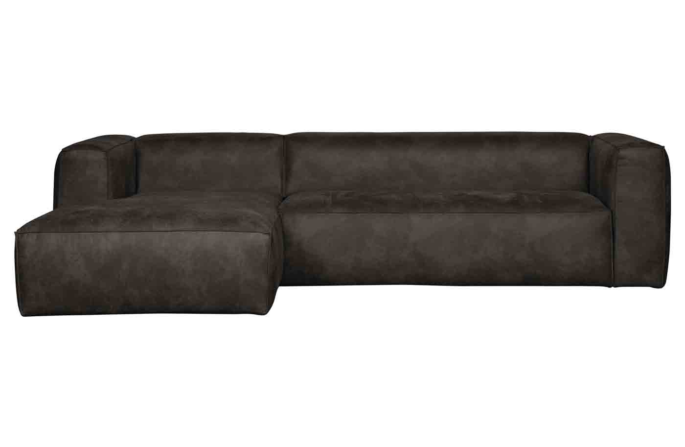 Ecksofa Bean Eco Leder, links Schwarz Ecksofa Bean Lederoptik, links Schwarz
