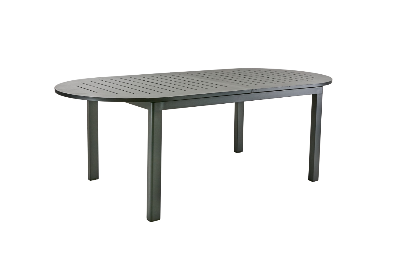 Gartenesstisch Lomma Elipse, 220-280x110 cm, Schwarz Gartenesstisch Lomma Elipse, 220-280x110 cm, Schwarz