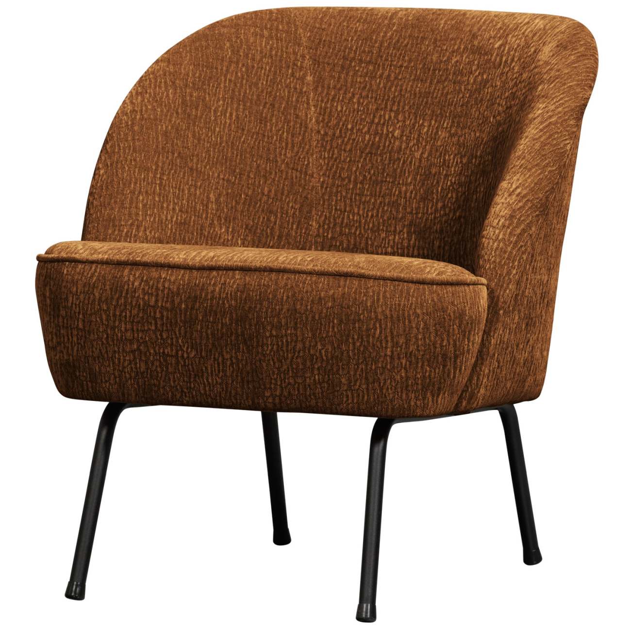 Sessel Vogue aus Chenille-Stoff, Braun Sessel Vogue aus Chenille-Stoff, Braun