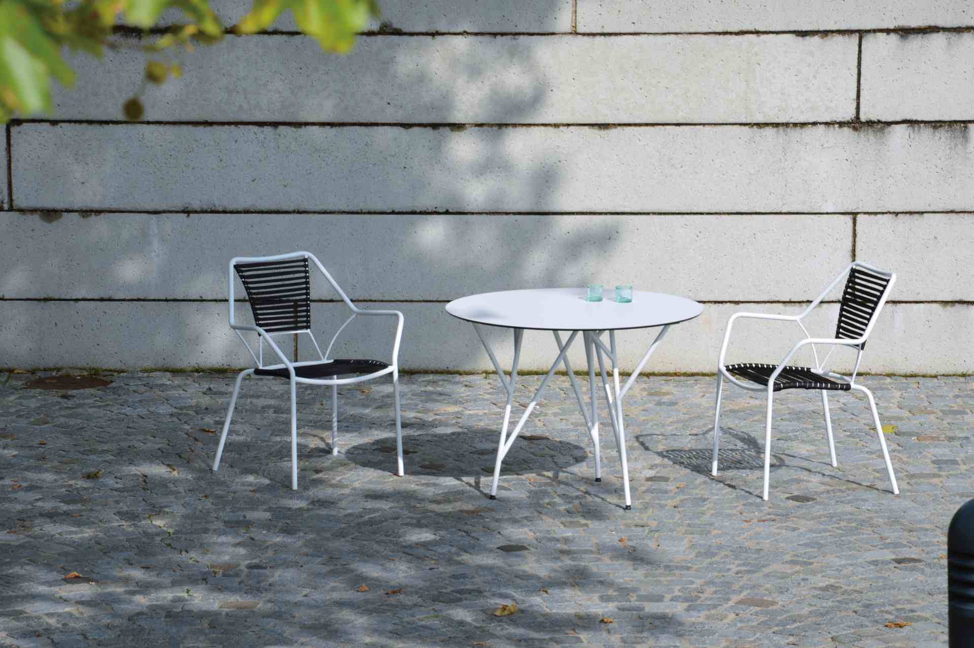 Esstisch Astwerk HPL, Ø 100 cm, Weiß Esstisch Astwerk HPL, Ø 100 cm, Weiß