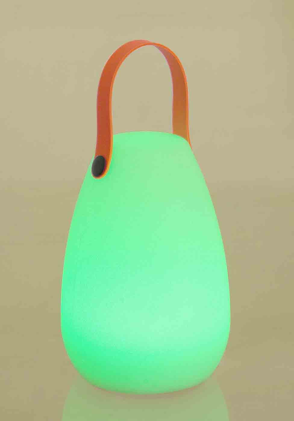 Besondere Outdoor-Lampe Party aus Kunststoff mit Lautsprecher, leuchtet in verschiedenen Farben