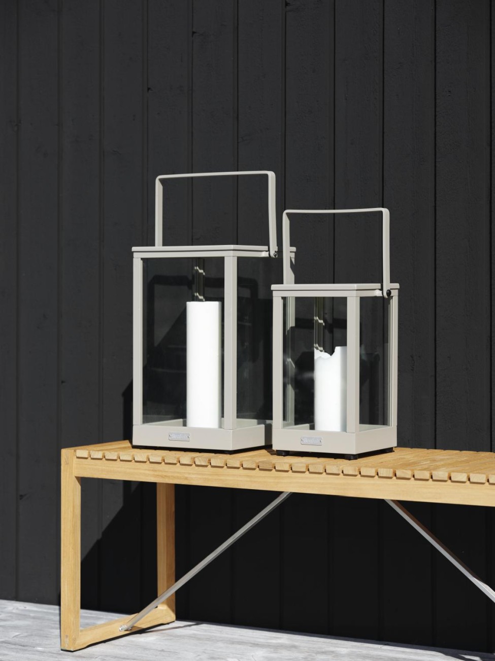 Windlicht Belfort aus Metall Big, Kaki