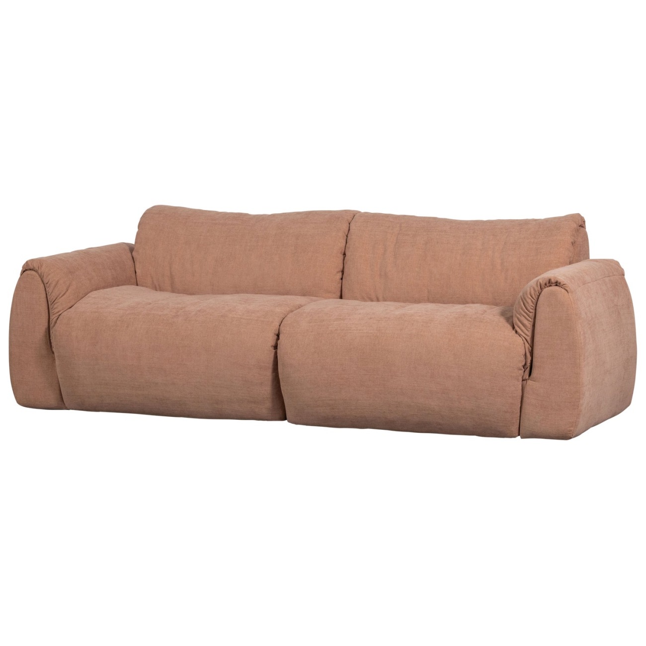 Sofa Baggy 2-Sitzer aus Chenille-Stoff, Altrosa Sofa Baggy 2-Sitzer aus Chenille-Stoff, Altrosa