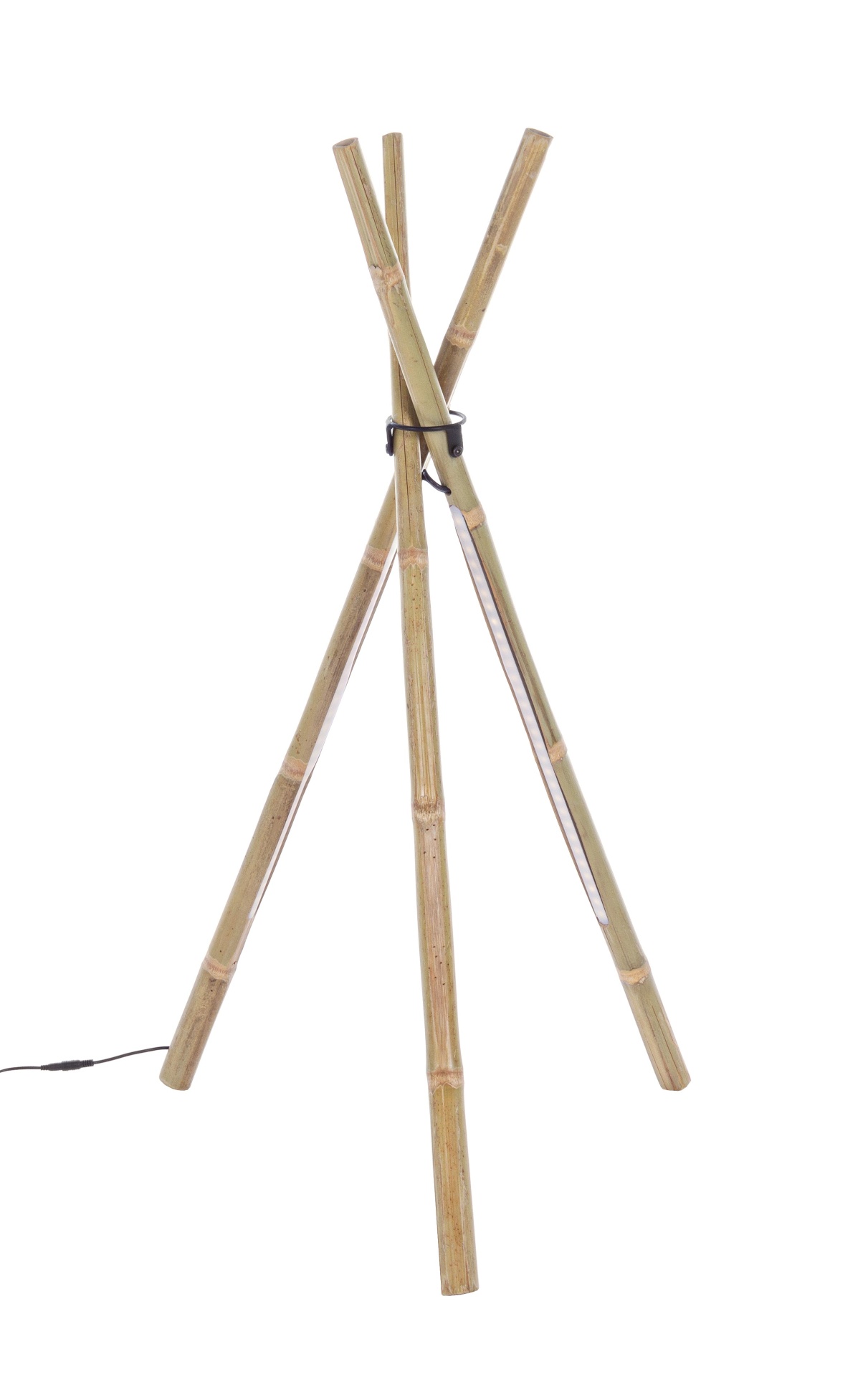 Stehleuchte LED Dreifuß aus Bambus Stehleuchte LED Dreifuß aus Bambus