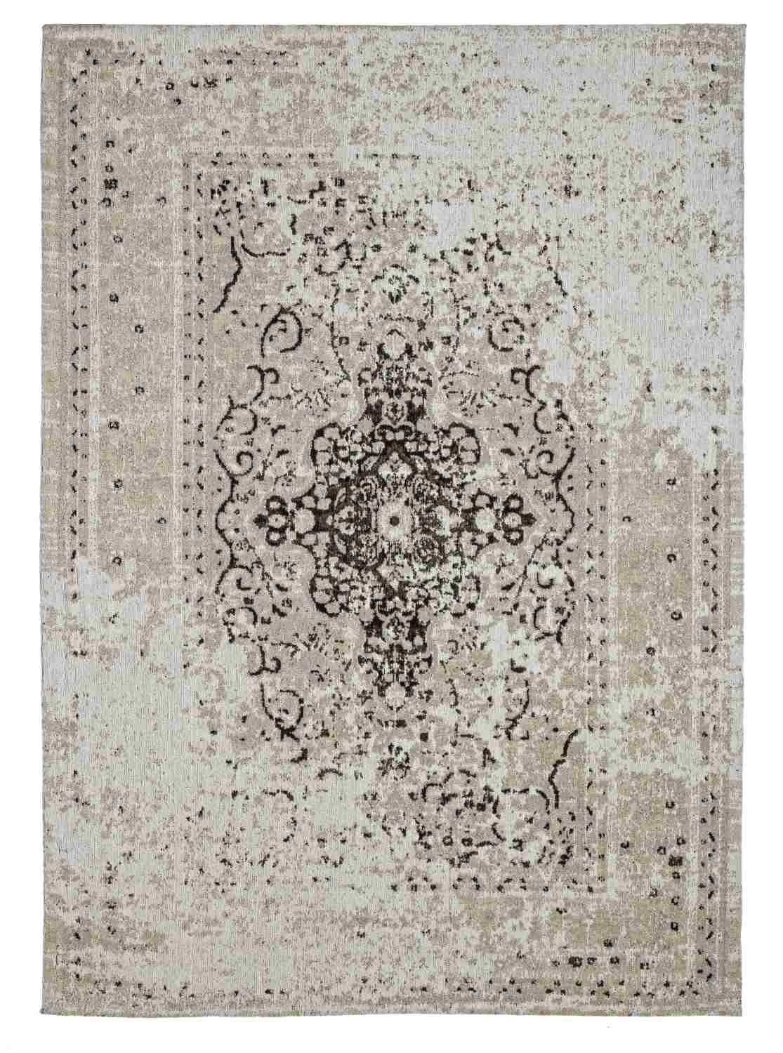 Der Teppich Jaipur überzeugt mit seinem klassischen Design. Gefertigt wurde die Vorderseite aus 95% Baumwolle und 5% Polyester, die Rückseite aus 100% Baumwolle. Der Teppich besitzt einen grauen Farbton und die Maße von 140x200 cm.
