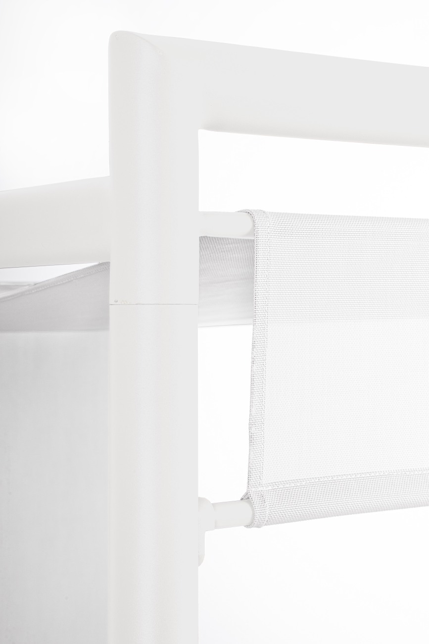 Gartendaybed Konnor aus Aluminium, Weiß