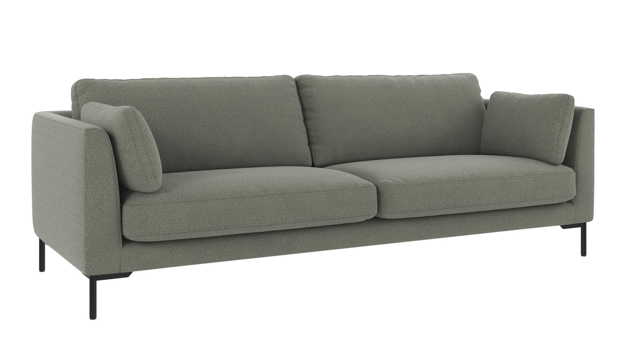 Sofa Corwin 3-Sitzer, Bezug Rita Grün – überzeugt mit zeitlosem Stil. Sofa Corwin 3-Sitzer, Bezug Rita Grün