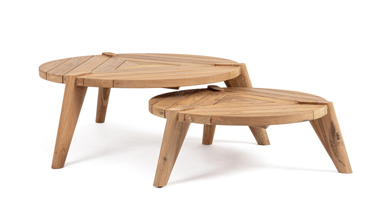 Gartencouchtisch-Set Camden aus Teakholz