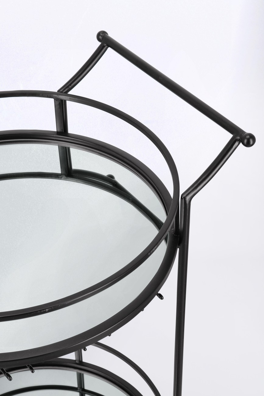 Servierwagen Isaac aus Metall Rund