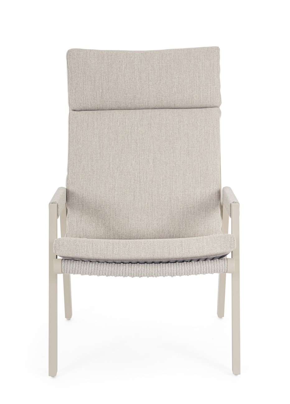 Gartensessel Emery aus Aluminium, Morny